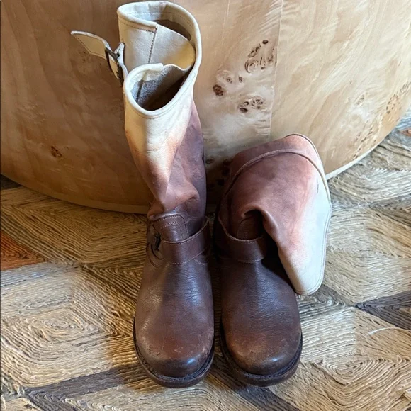 Freebird by Steven Ombre Brown Tan Heeled Boots - Picture 5 of 9